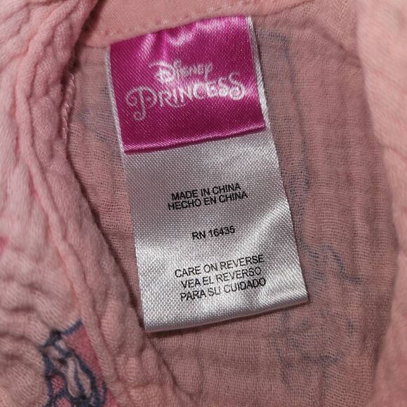 5 For $25 Disney Princess Pink 2 Piece Cotton Outfit With Flutter Sleeves 3T - Picture 5 of 8